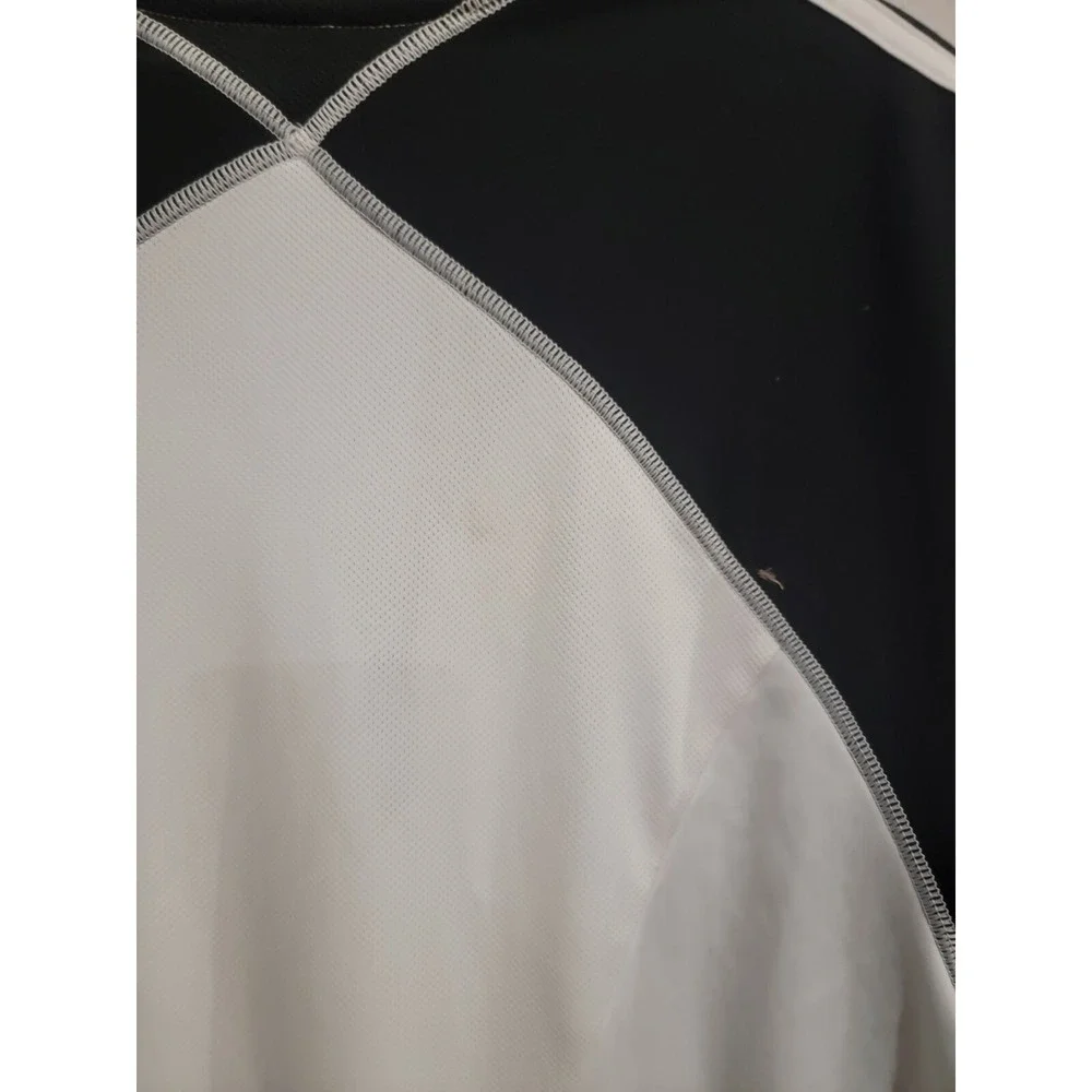 Adidas Originals Black White 1/4 Zip‎ Pullover Tracksuit Jacket Stripes Large